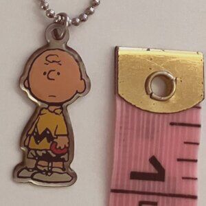 Peanuts Charlie Brown Loungefly Stainless Steel Enamel Necklace